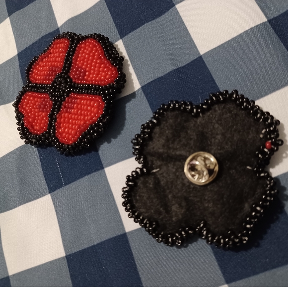 Flat beaded poppies ( Buy 3 Get The 4th 50% Off ) - Picture 3 of 4